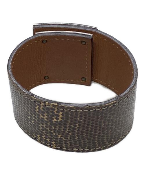 HERMES（エルメス）HERMES (エルメス) ケリードッグブレスレット ブラウンの古着・服飾アイテム