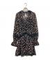 SELF PORTRAIT (セルフ ポートレイト) Twist Front Ditsy Dress ブラック サイズ:UK6：8000円