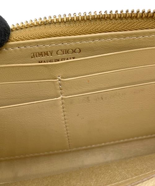 JIMMY CHOO（ジミーチュウ）JIMMY CHOO (ジミーチュウ) スタースタッズ長財布 ゴールドの古着・服飾アイテム