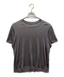 YINDIGO A M（インディゴエイエム）の古着「インサイドアウトシルクTシャツ」｜グレー