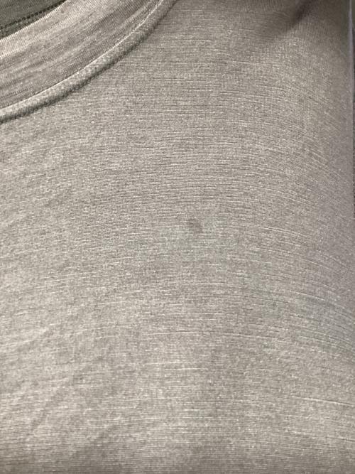 YINDIGO A M（インディゴエイエム）YINDIGO A M (インディゴエイエム) インサイドアウトシルクTシャツ グレー サイズ:46の古着・服飾アイテム