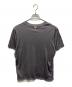 YINDIGO A M (インディゴエイエム) インサイドアウトシルクTシャツ グレー サイズ:46：5000円
