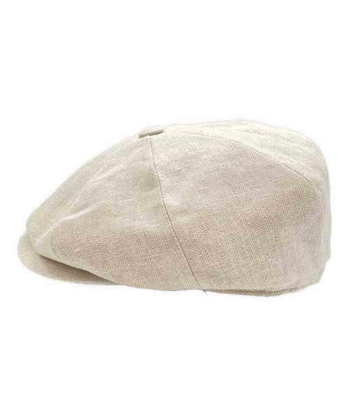 BRUNELLO CUCINELLI（ブルネロクチネリ）BRUNELLO CUCINELLI (ブルネロクチネリ) Light beige linen cap ベージュの古着・服飾アイテム