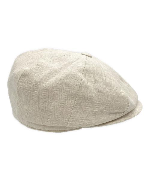 BRUNELLO CUCINELLI（ブルネロクチネリ）BRUNELLO CUCINELLI (ブルネロクチネリ) Light beige linen cap ベージュの古着・服飾アイテム