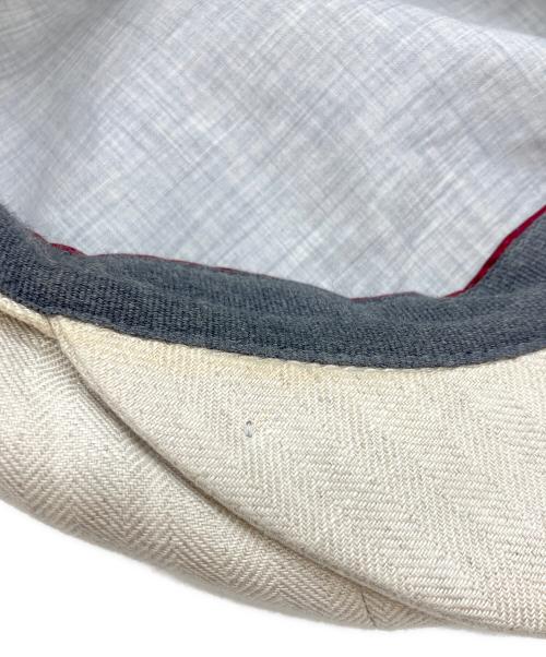 BRUNELLO CUCINELLI（ブルネロクチネリ）BRUNELLO CUCINELLI (ブルネロクチネリ) Light beige linen cap ベージュの古着・服飾アイテム