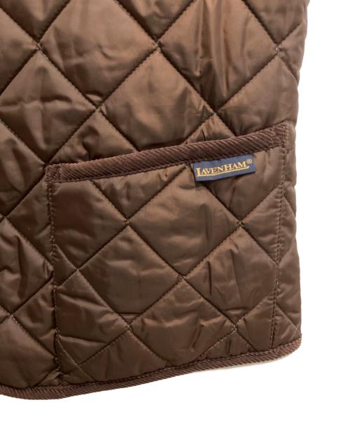 LAVENHAM（ラベンハム）LAVENHAM (ラベンハム) キルティングベスト ブラウン サイズ:Mの古着・服飾アイテム