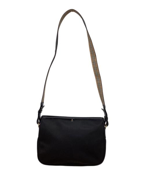 Burberry's（バーバリーズ）Burberry's (バーバリーズ) ノバチェックショルダーバッグ ブラックの古着・服飾アイテム