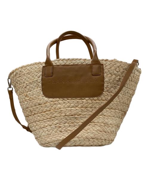 DEAN&DELUCA（ディーンアンドデルーカ）DEAN&DELUCA (ディーンアンドデルーカ) BEAMS COUTURE (ビームス クチュール) 2WAY保冷かごバッグ 大 ベージュの古着・服飾アイテム
