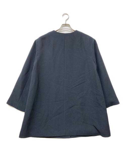 IENA（イエナ）IENA (イエナ) BOXYノーカラーコート ネイビー サイズ:36の古着・服飾アイテム