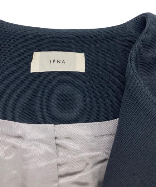 IENA（イエナ）IENA (イエナ) BOXYノーカラーコート ネイビー サイズ:36の古着・服飾アイテム