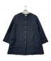 IENA（イエナ）の古着「BOXYノーカラーコート」｜ネイビー