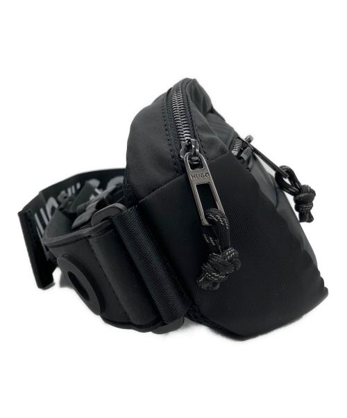 HUGO（ヒューゴ ボス）HUGO (ヒューゴ ボス) HUGO　ロゴエンボス　ウエストバッグ ブラックの古着・服飾アイテム