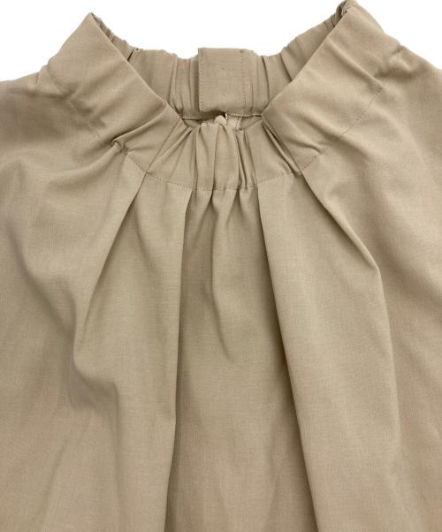 LANVIN en Bleu（ランバンオンブルー）LANVIN en Bleu (ランバンオンブルー) ポプリンスタンドネックワンピース ベージュ サイズ:36の古着・服飾アイテム