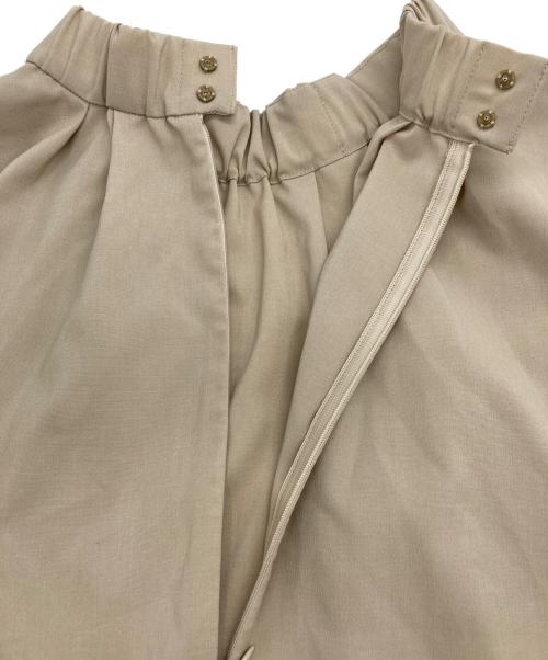 LANVIN en Bleu（ランバンオンブルー）LANVIN en Bleu (ランバンオンブルー) ポプリンスタンドネックワンピース ベージュ サイズ:36の古着・服飾アイテム