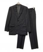 BURBERRY BLACK LABELバーバリーブラックレーベル）の古着「2B シングルブレストストライプセットアップスーツ」｜ブラック