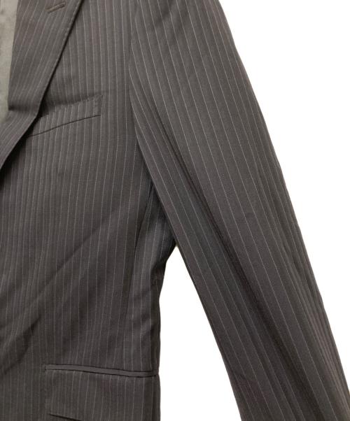 BURBERRY BLACK LABEL（バーバリーブラックレーベル）BURBERRY BLACK LABEL (バーバリーブラックレーベル) 2B シングルブレストストライプセットアップスーツ ブラック サイズ:38Rの古着・服飾アイテム