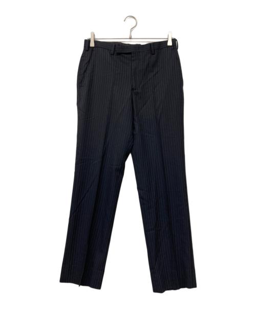 BURBERRY BLACK LABEL（バーバリーブラックレーベル）BURBERRY BLACK LABEL (バーバリーブラックレーベル) 2B シングルブレストストライプセットアップスーツ ブラック サイズ:38Rの古着・服飾アイテム