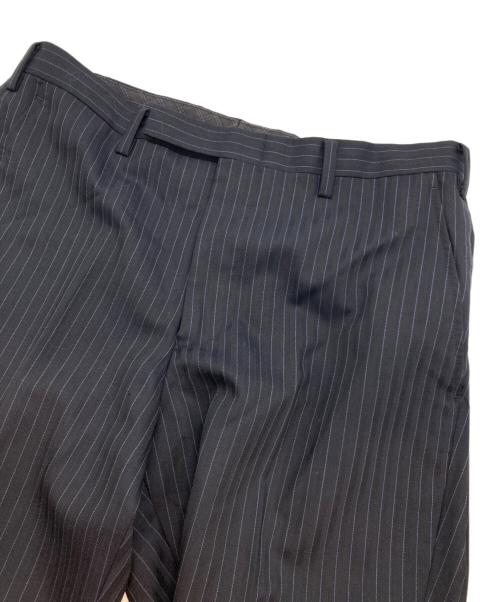 BURBERRY BLACK LABEL（バーバリーブラックレーベル）BURBERRY BLACK LABEL (バーバリーブラックレーベル) 2B シングルブレストストライプセットアップスーツ ブラック サイズ:38Rの古着・服飾アイテム