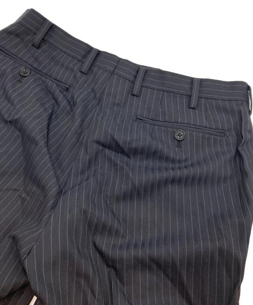 BURBERRY BLACK LABEL（バーバリーブラックレーベル）BURBERRY BLACK LABEL (バーバリーブラックレーベル) 2B シングルブレストストライプセットアップスーツ ブラック サイズ:38Rの古着・服飾アイテム