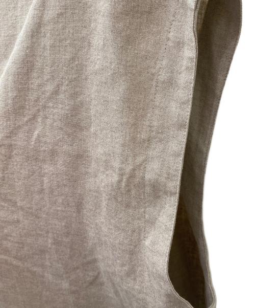 BEARDSLEY（ビアズリー）BEARDSLEY (ビアズリー) リネンショートベスト グレー サイズ:Freeの古着・服飾アイテム