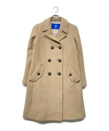 BLUE LABEL CRESTBRIDGE（ブルーレーベルクレストブリッジ）の古着「ウールブレンドコート」｜ベージュ