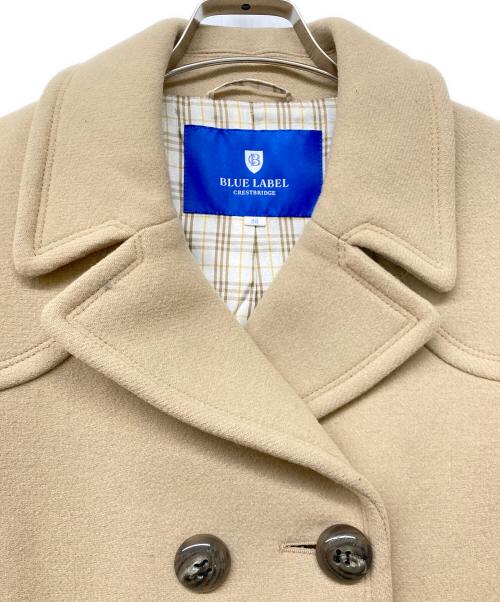 BLUE LABEL CRESTBRIDGE（ブルーレーベルクレストブリッジ）BLUE LABEL CRESTBRIDGE (ブルーレーベルクレストブリッジ) ウールブレンドコート ベージュ サイズ:38の古着・服飾アイテム
