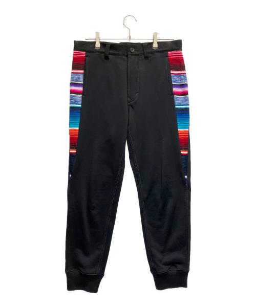 JUNYA WATANABE MAN（ジュンヤワタナベマン）JUNYA WATANABE MAN (ジュンヤワタナベマン) 綿度詰め裏毛×メキシカンサラペパンツ ブラック サイズ:Sの古着・服飾アイテム