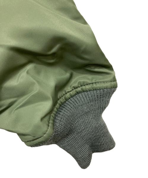 COMME des GARCONS JUNYA WATANABE MAN（コム デ ギャルソン ジュンヤ ワタナベ マン）COMME des GARCONS JUNYA WATANABE MAN (コム デ ギャルソン ジュンヤ ワタナベ マン) ナイロンツイルプリントフライトジャケット オリーブ サイズ:XSの古着・服飾アイテム