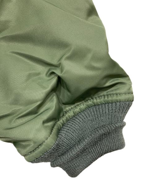 COMME des GARCONS JUNYA WATANABE MAN（コム デ ギャルソン ジュンヤ ワタナベ マン）COMME des GARCONS JUNYA WATANABE MAN (コム デ ギャルソン ジュンヤ ワタナベ マン) ナイロンツイルプリントフライトジャケット オリーブ サイズ:XSの古着・服飾アイテム