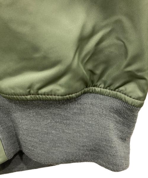 COMME des GARCONS JUNYA WATANABE MAN（コム デ ギャルソン ジュンヤ ワタナベ マン）COMME des GARCONS JUNYA WATANABE MAN (コム デ ギャルソン ジュンヤ ワタナベ マン) ナイロンツイルプリントフライトジャケット オリーブ サイズ:XSの古着・服飾アイテム