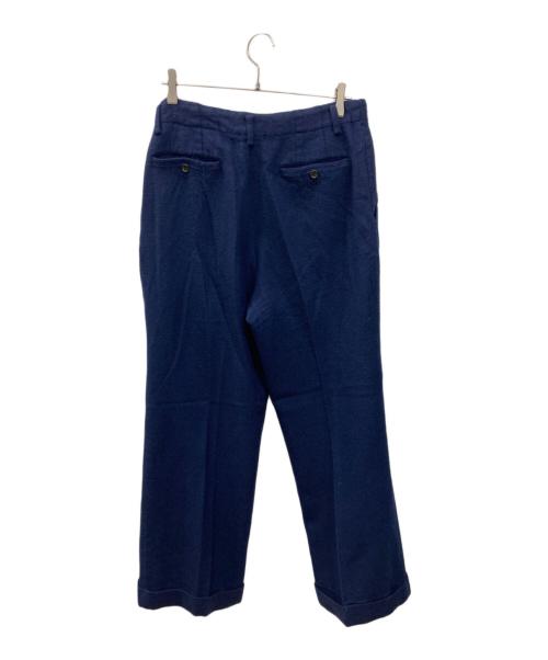 JUNYA WATANABE MAN PINK（ジュンヤワタナベマン ピンク）JUNYA WATANABE MAN PINK (ジュンヤワタナベマン ピンク) ウールワイドパンツ ネイビー サイズ:Mの古着・服飾アイテム