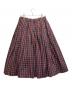 BLACK COMME des GARCONS (ブラックコムデギャルソン) タータンチェックボリュームフレアスカート ネイビー サイズ:S：13000円
