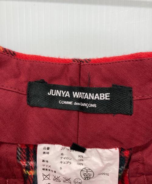 JUNYA WATANABE COMME des GARCONS（(ジュンヤワタナベ コムデギャルソン）JUNYA WATANABE COMME des GARCONS ((ジュンヤワタナベ コムデギャルソン) タータンチェックショートパンツ レッド サイズ:Sの古着・服飾アイテム