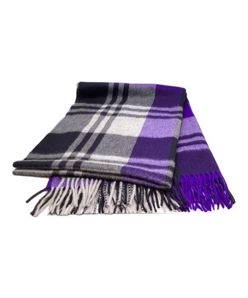 JOSHUA ELLIS（ジョシュア エリス）Joshua Ellis (ジョシュア エリス) カシミヤストール パープルの古着・服飾アイテム