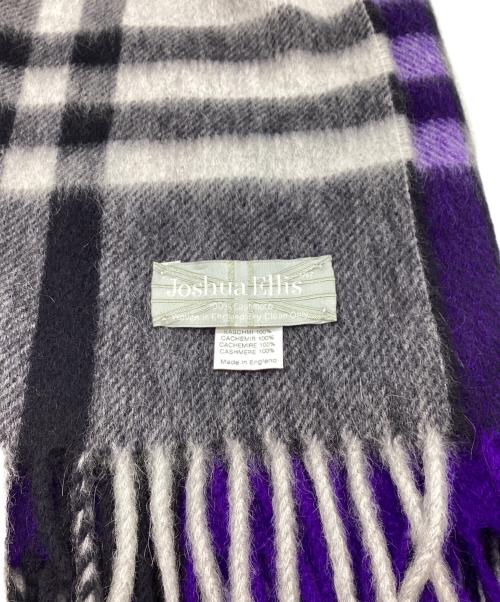 JOSHUA ELLIS（ジョシュア エリス）Joshua Ellis (ジョシュア エリス) カシミヤストール パープルの古着・服飾アイテム