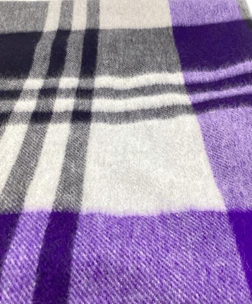 JOSHUA ELLIS（ジョシュア エリス）Joshua Ellis (ジョシュア エリス) カシミヤストール パープルの古着・服飾アイテム
