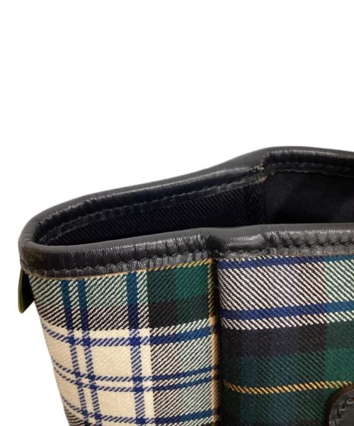 brady（ブレディ）Brady (ブレディ) チェックトートバッグ ネイビーの古着・服飾アイテム