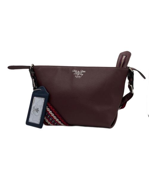 A.D.M.J.（エーディーエムジェイ）A.D.M.J. (エーディーエムジェイ) ダノビオボトムアクセントショルダーバッグ ワインレッドの古着・服飾アイテム