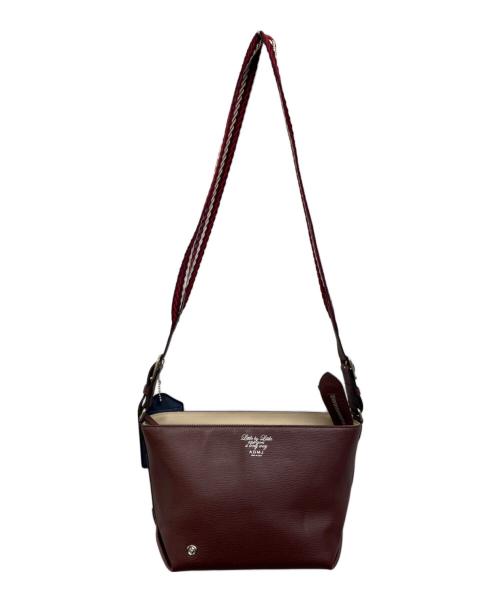 A.D.M.J.（エーディーエムジェイ）A.D.M.J. (エーディーエムジェイ) ダノビオボトムアクセントショルダーバッグ ワインレッドの古着・服飾アイテム