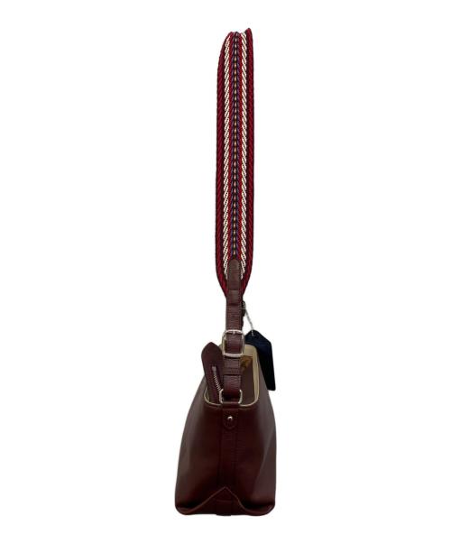 A.D.M.J.（エーディーエムジェイ）A.D.M.J. (エーディーエムジェイ) ダノビオボトムアクセントショルダーバッグ ワインレッドの古着・服飾アイテム