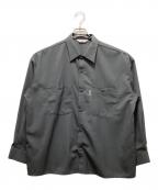 COOTIE PRODUCTIONSクーティープロダクツ）の古着「T/W Fly Front Work L/S Shirt」｜グレー