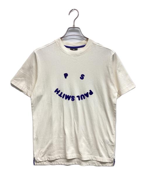 PS Paul Smith（ＰＳポールスミス）PS Paul Smith (ＰＳポールスミス) PS Paul Smith ロゴTシャツ アイボリー サイズ:Sの古着・服飾アイテム