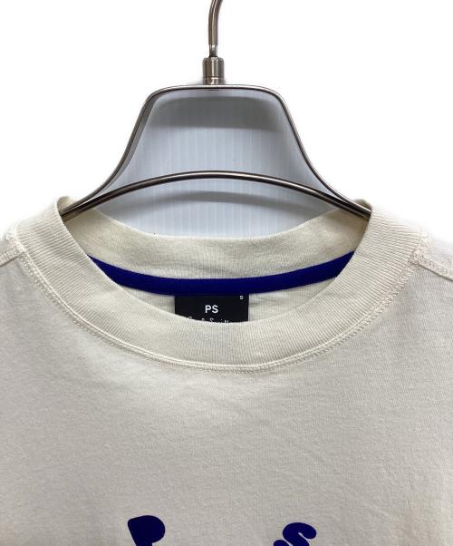 PS Paul Smith（ＰＳポールスミス）PS Paul Smith (ＰＳポールスミス) PS Paul Smith ロゴTシャツ アイボリー サイズ:Sの古着・服飾アイテム