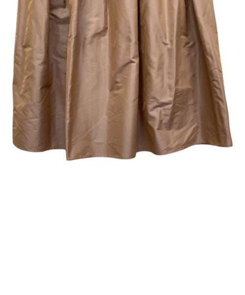 ANAYI（アナイ）ANAYI (アナイ) シャンブレータフタタックスカート ブラウン サイズ:38の古着・服飾アイテム