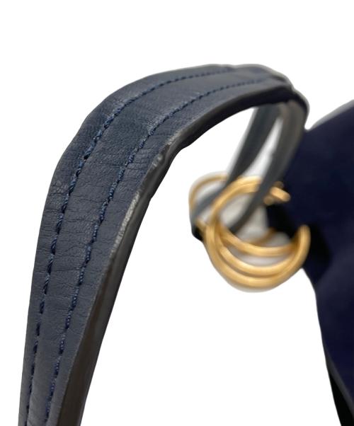 TORY BURCH（トリーバーチ）TORY BURCH (トリーバーチ) Farrah Suede Tote ネイビーの古着・服飾アイテム