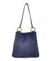 TORY BURCH (トリーバーチ) Farrah Suede Tote ネイビー：6000円
