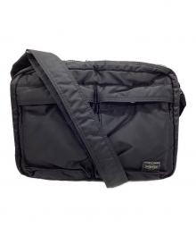 PORTER（ポーター）の古着「SLING BAG W zip(L)（スリング バッグ W ジップ）」｜ブラック