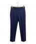 BEAMS F（ビームスエフ）の古着「NOPLEATS TROPICAL WOOL PANTS」｜ネイビー