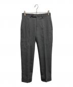 BEAMS F×GERMANOビームスエフ×ジェルマーノ）の古着「NOPLEATS TROPICAL WOOL PANTS」｜ライトグレー