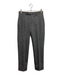 BEAMS F×GERMANO（ビームスエフ×ジェルマーノ）の古着「NOPLEATS TROPICAL WOOL PANTS」｜ライトグレー